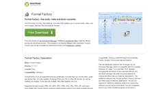 Desktop Screenshot of format-factory-download.com